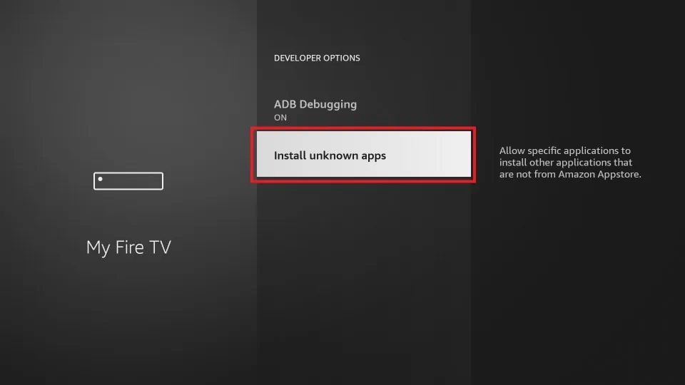 Step 4: Select Install unknown apps