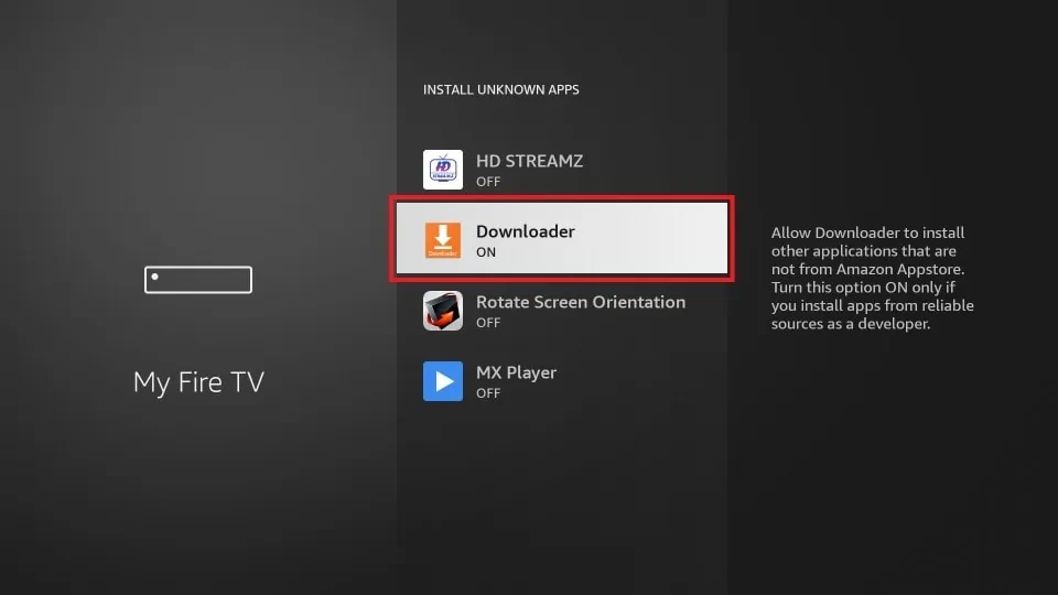 Step 5: Enable Downloader