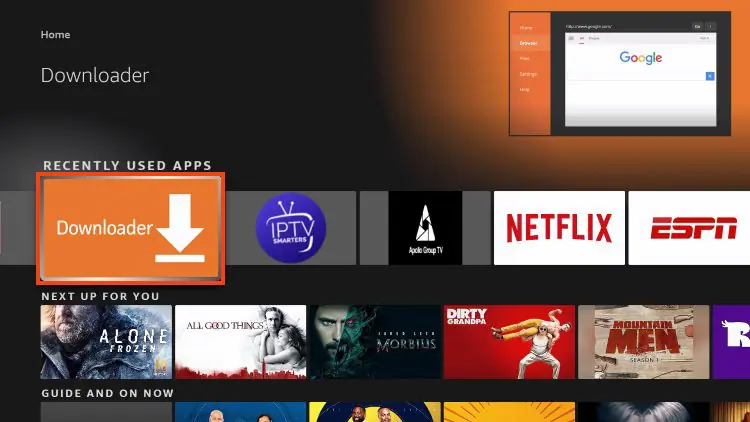 Step 6: Open the Downloader App