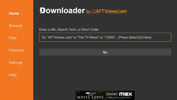 Step 8: Navigate to URL Entry Box